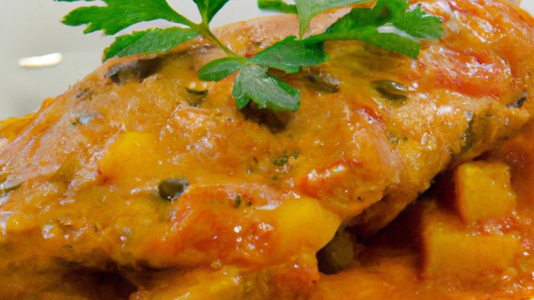 Coxa de frango ao molho de tomate
