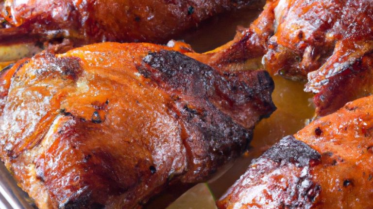 Coxa de frango assada com especiarias