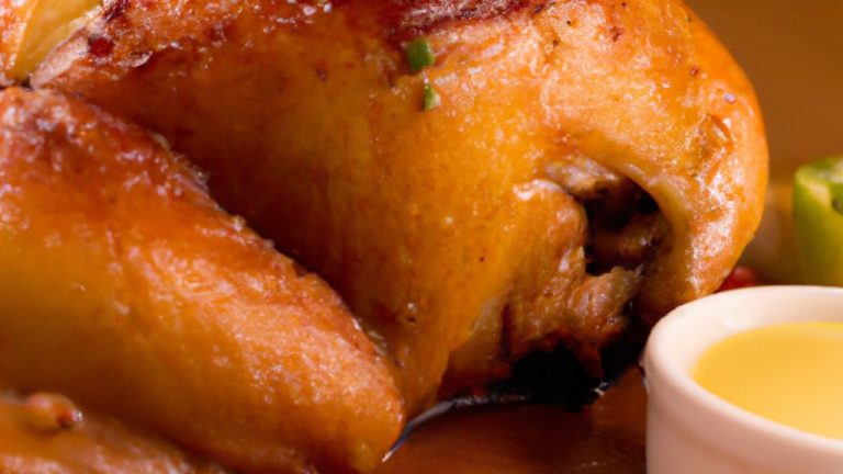 Coxa de frango assada no forno com maionese