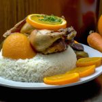 Coxa de frango cozida simples