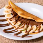 Crepioca de chocolate fit com banana