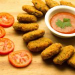 Croquete vegano de lentilha