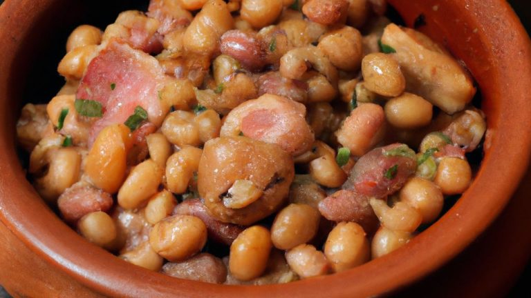 Dobradinha com feijão branco e calabresa