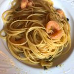 Espaguete com Azeite e Salmão