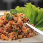 Farofa com cenoura e bacon