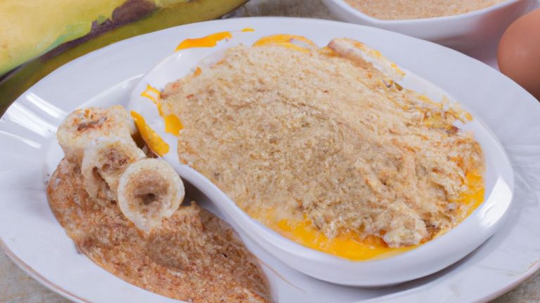 Farofa de banana com ovo