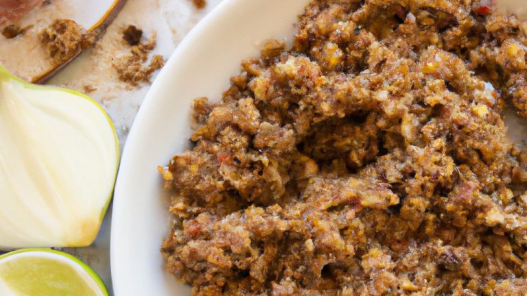 Farofa de carne seca desfiada