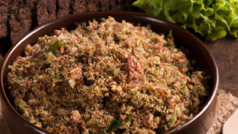 Farofa de couve com bacon