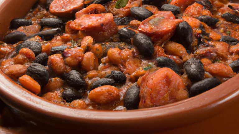 Feijão guisado com chouriço
