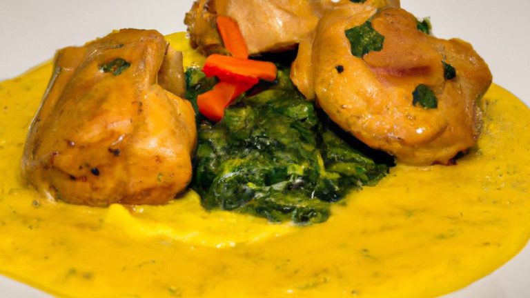 Filé de frango com cúrcuma