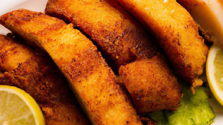 Filé de frango empanado na farinha de milho