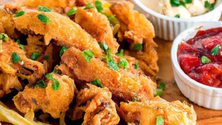 Filé de frango empanado no forno
