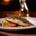 Filé de Truta Grelhada com Molho de Ervas