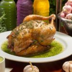 Frango assado com ervas e limão siciliano