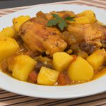 Frango guisado com batatas