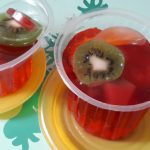 Gelatina de ágar-ágar com suco de frutas