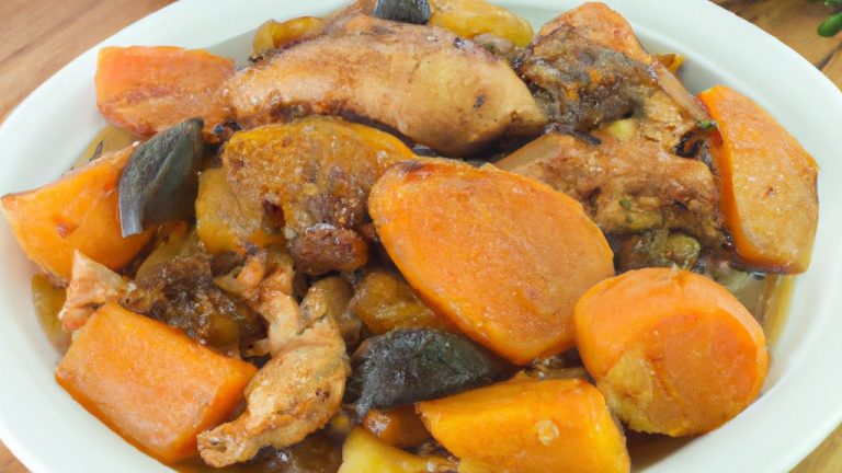 Guisado de frango com batatas