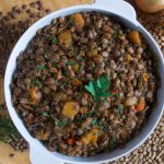 Guisado de lentilhas com carne