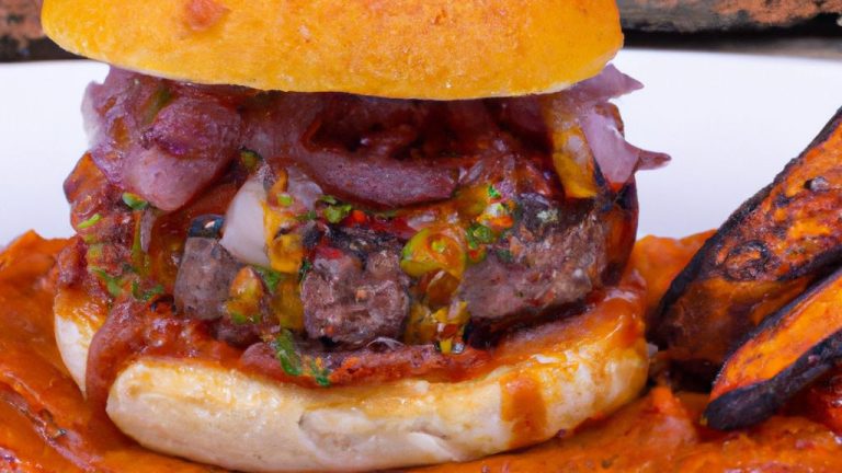 Hambúrguer de carne bovina e suína