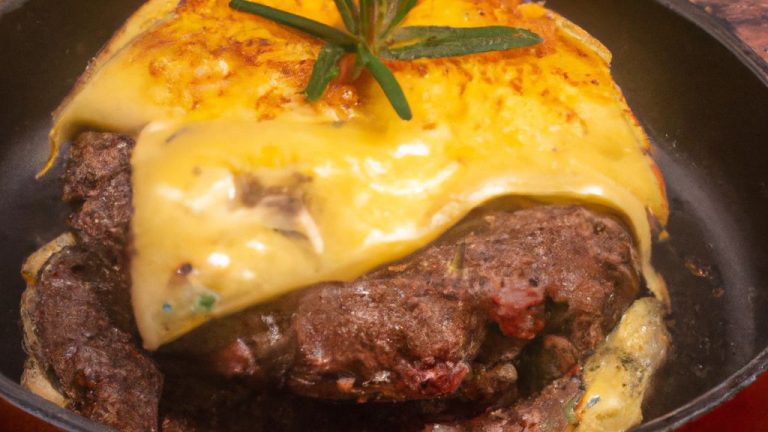 Hambúrguer no forno com queijo