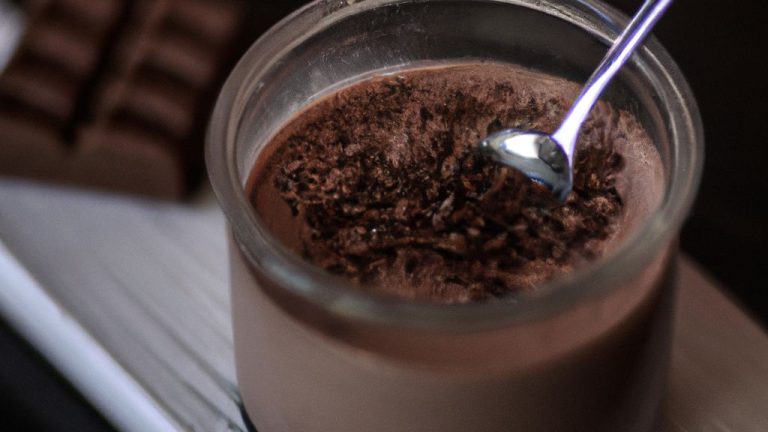 Iogurte de chocolate caseiro