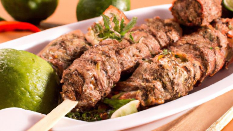 Kafta (carne moída no espeto)
