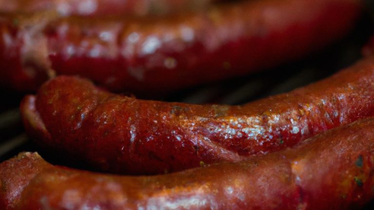 Linguiça assada no forno