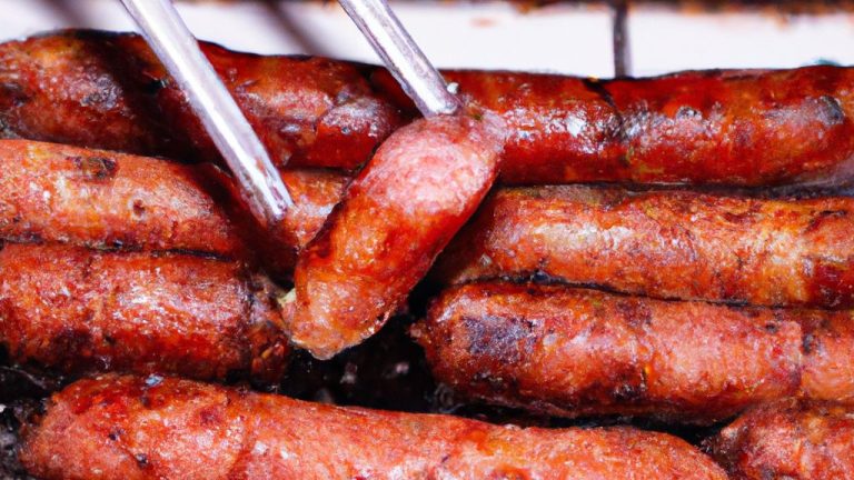 Linguiça assada no forno com papel alumínio