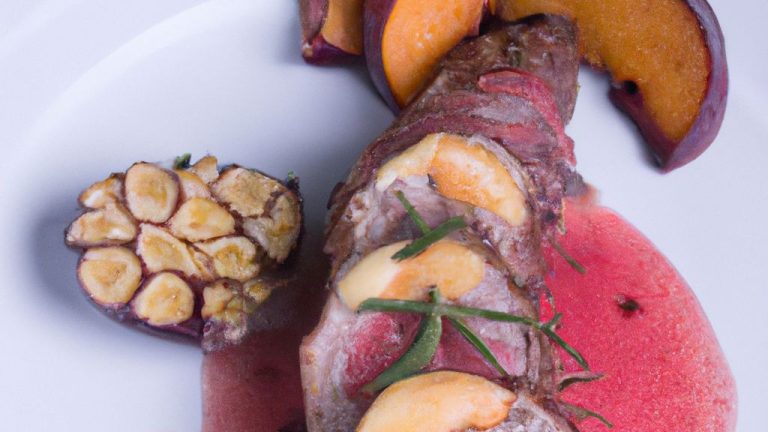Lombo ao molho de frutas vermelhas