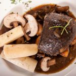 Lombo com molho de champignon