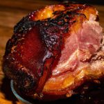 Lombo de porco caramelizado no forno