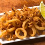 Lulas fritas com alho