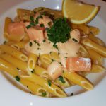 Macarrão com Salmão