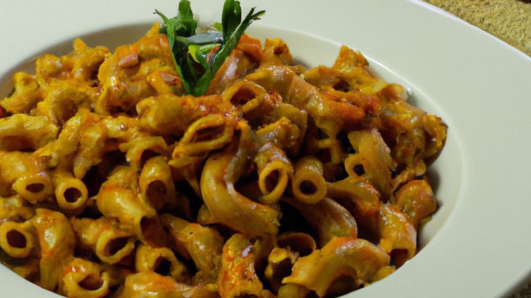 Macarrão integral com molho de tomate caseiro