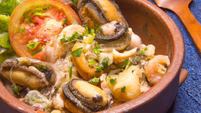 Mexilhão com crosta crocante