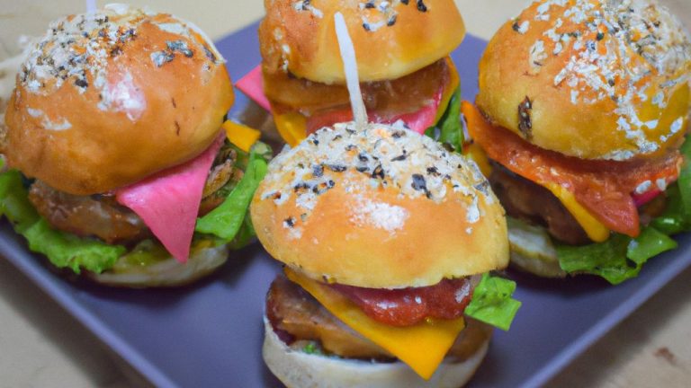 Mini Hambúrgueres para Crianças