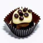 Minibolo de chocolate com cobertura