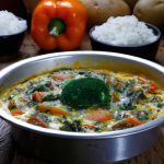Moqueca de legumes com queijo
