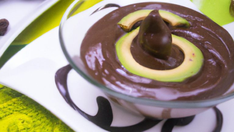 Mousse de abacate com chocolate