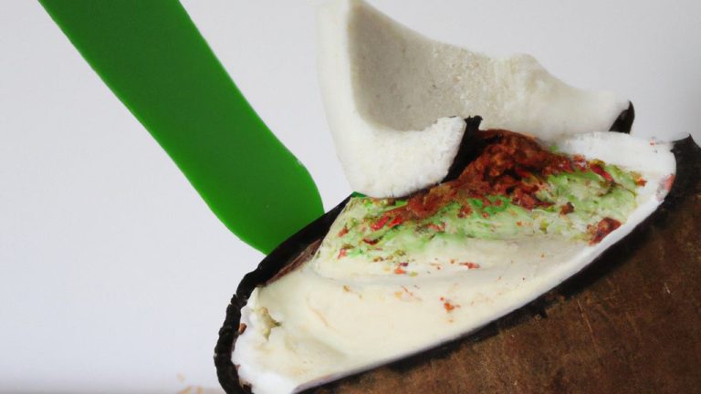 Mousse de coco verde