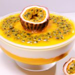 Mousse de melão com maracujá