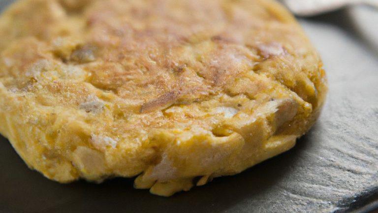 Omelete assada de arroz
