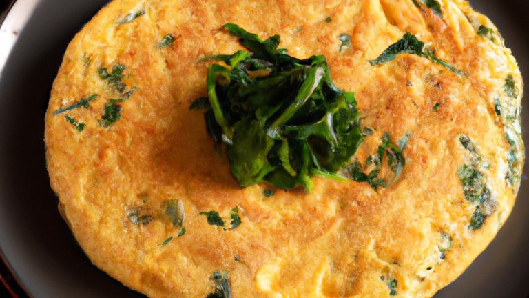 Omelete de atum com acelga
