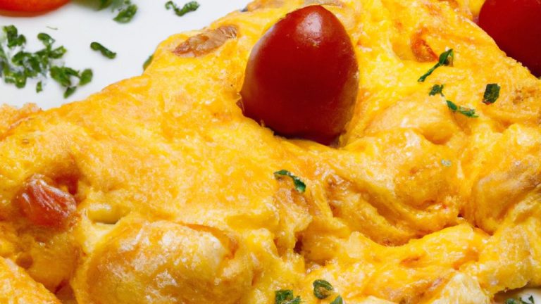 Omelete de camarão