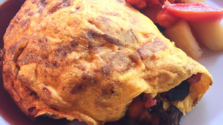 Omelete de carne moída