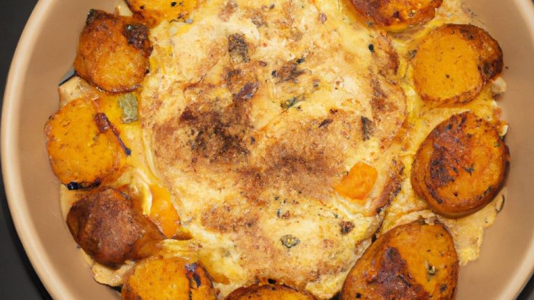 Omelete de forno com batata e mussarela