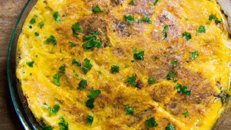 Omelete de forno com sardinha