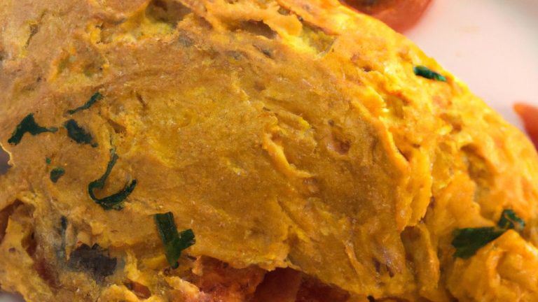 Omelete Recheado com Atum.