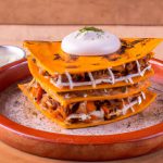 Panqueca de carne moída cremosa