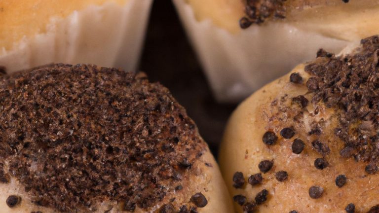 Pãozinho de batata doce com chia